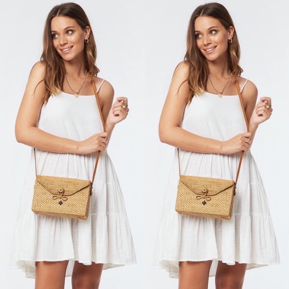 Madewell Bags Madewell X Bembien Sofia Rattan Shoulder Bag